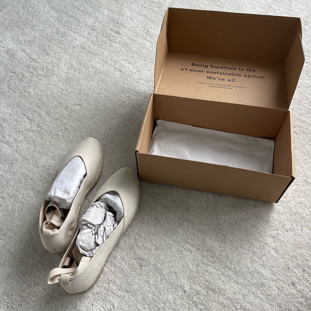 Canvas Espadrilles Reformation size 11